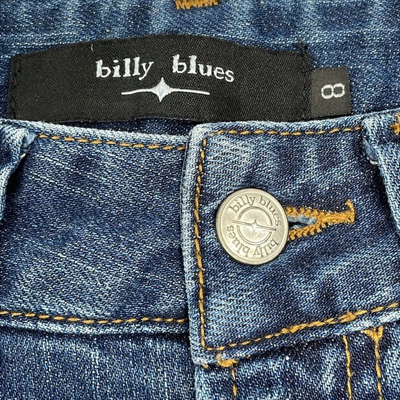 Billy Blues Vintage Denim Jean Skirt Side Slit Pencil 8 - Picture 8 of 11